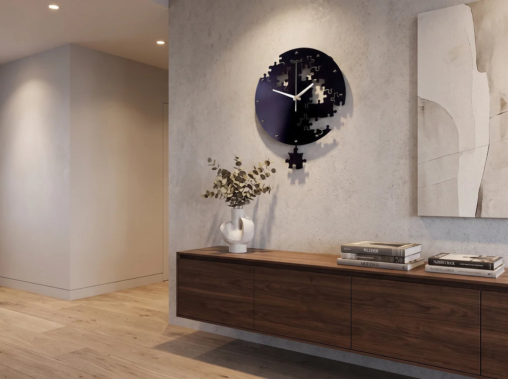 Modern Metal Wall Clock - Elegant Home Decor