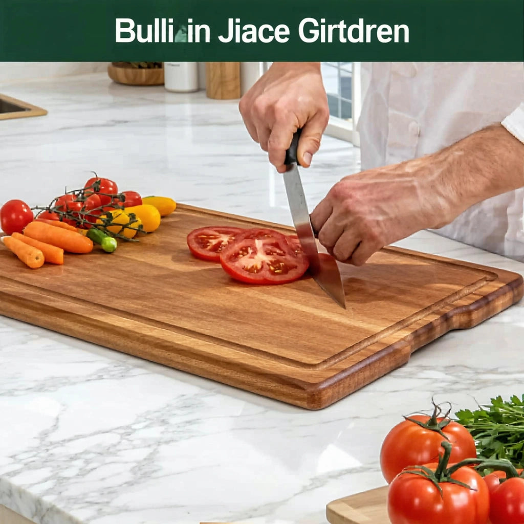 Premium Carbonized Bamboo Cutting Boards in Luxury Kitchen