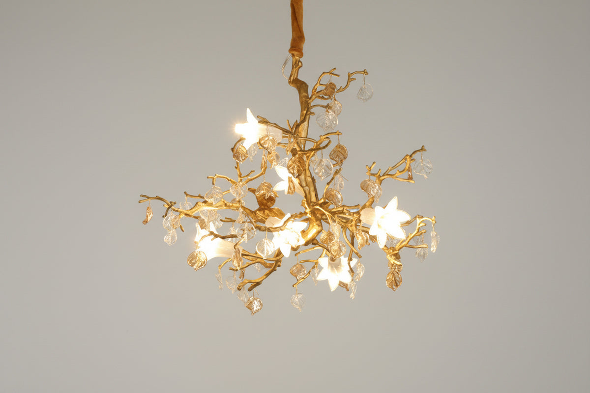 Copper_crystal_chandelier