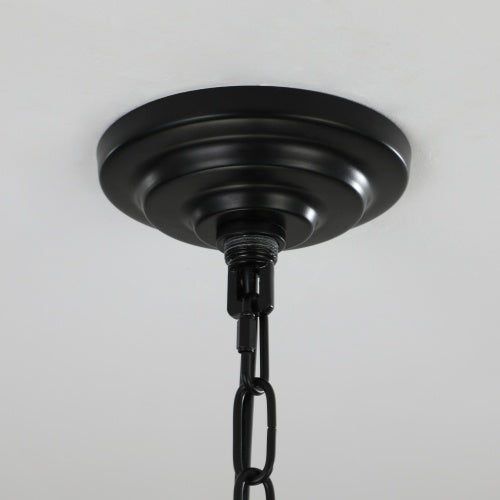 Tiered eight-lantern farmhouse chandelier, view 8