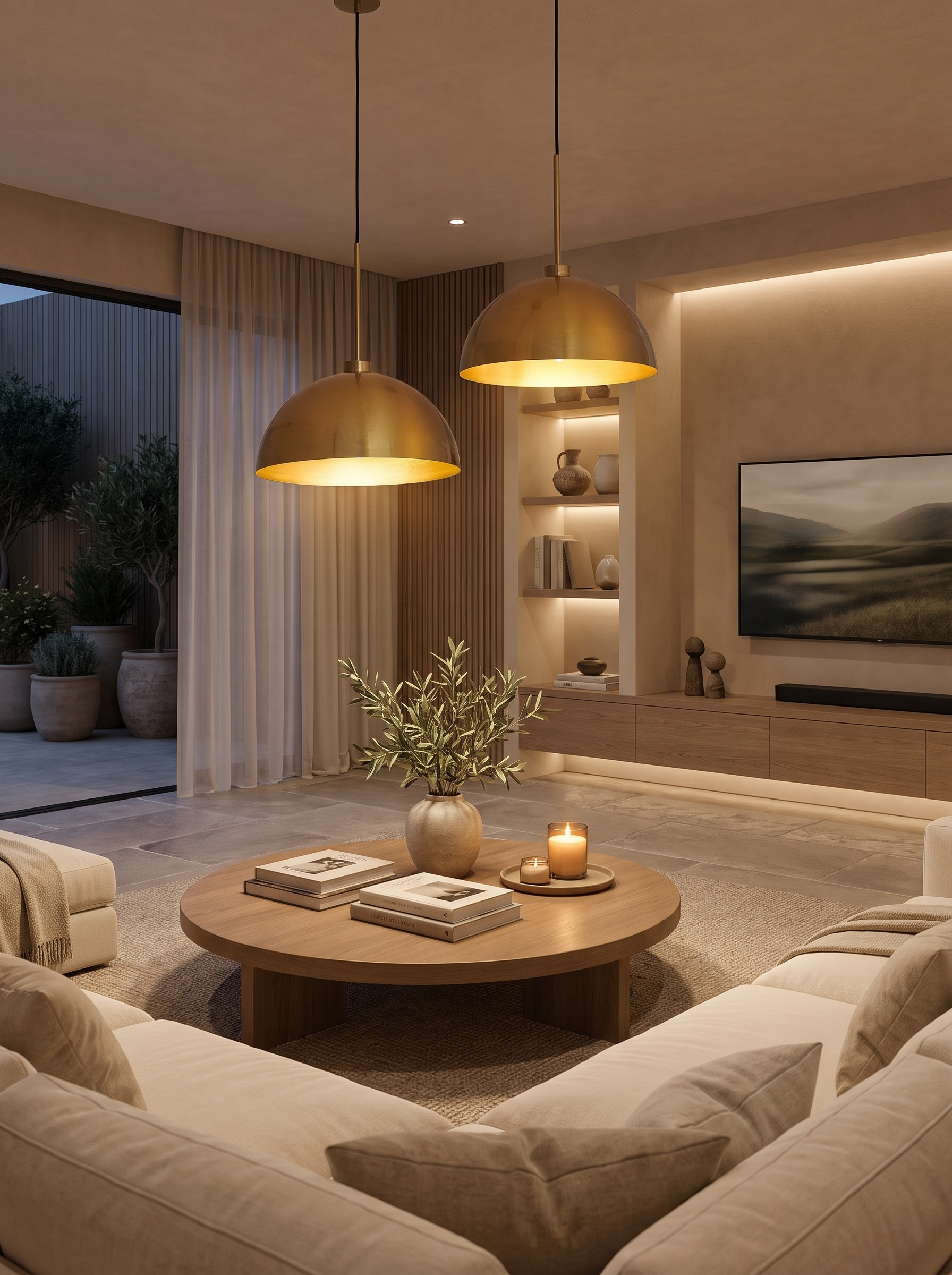 Copper Double Pendant Light lifestyle 1