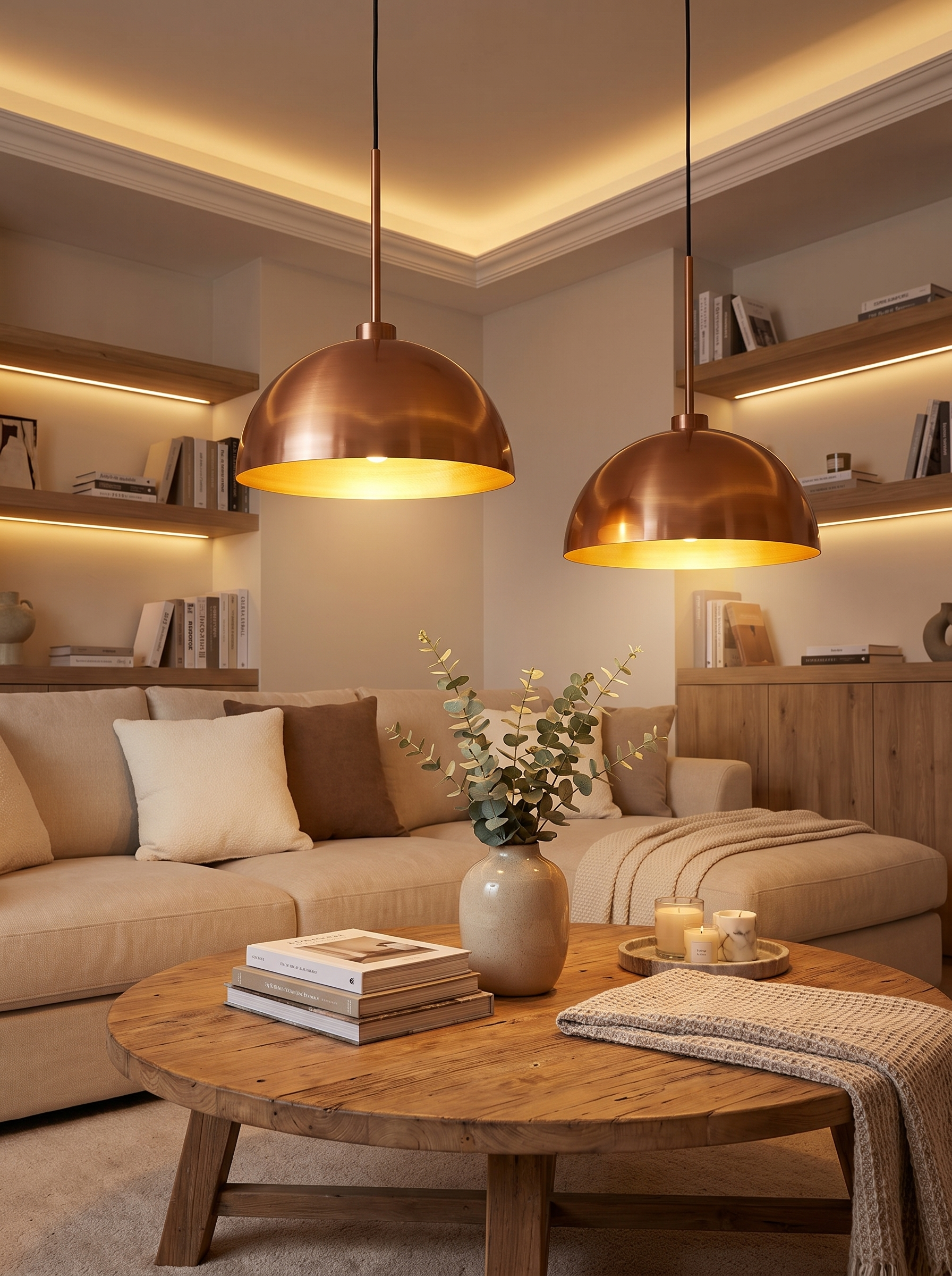 Copper Double Pendant Light lifestyle 2