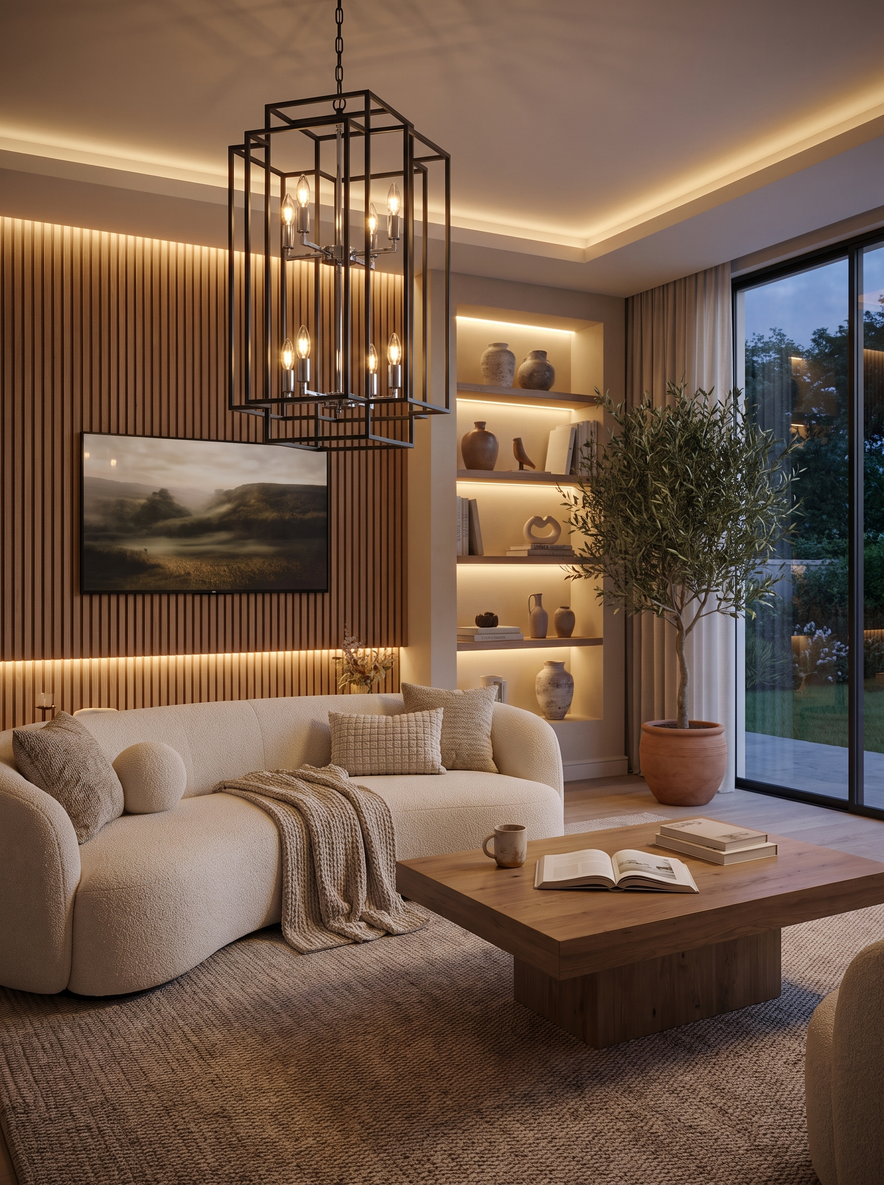 Eight Lantern Tiered Chandelier lifestyle 3