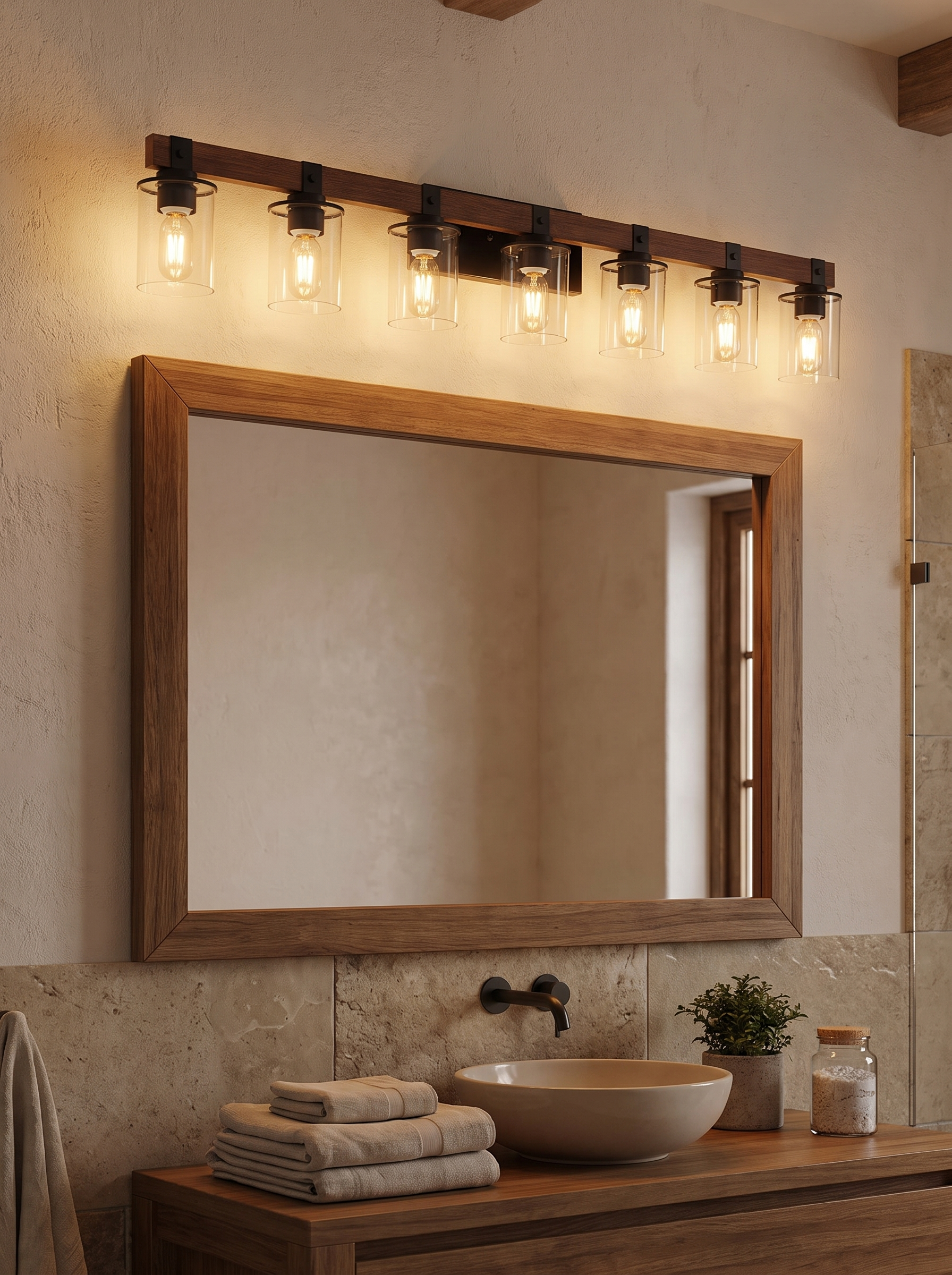 50-Inch Seven-Light Vanity Sconce lifestyle 1