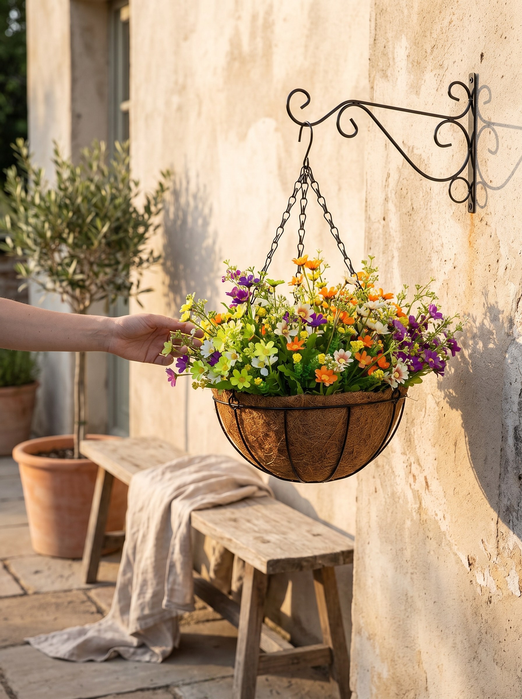 Garden Wall Mounted Plant Hooks lifestyle 3