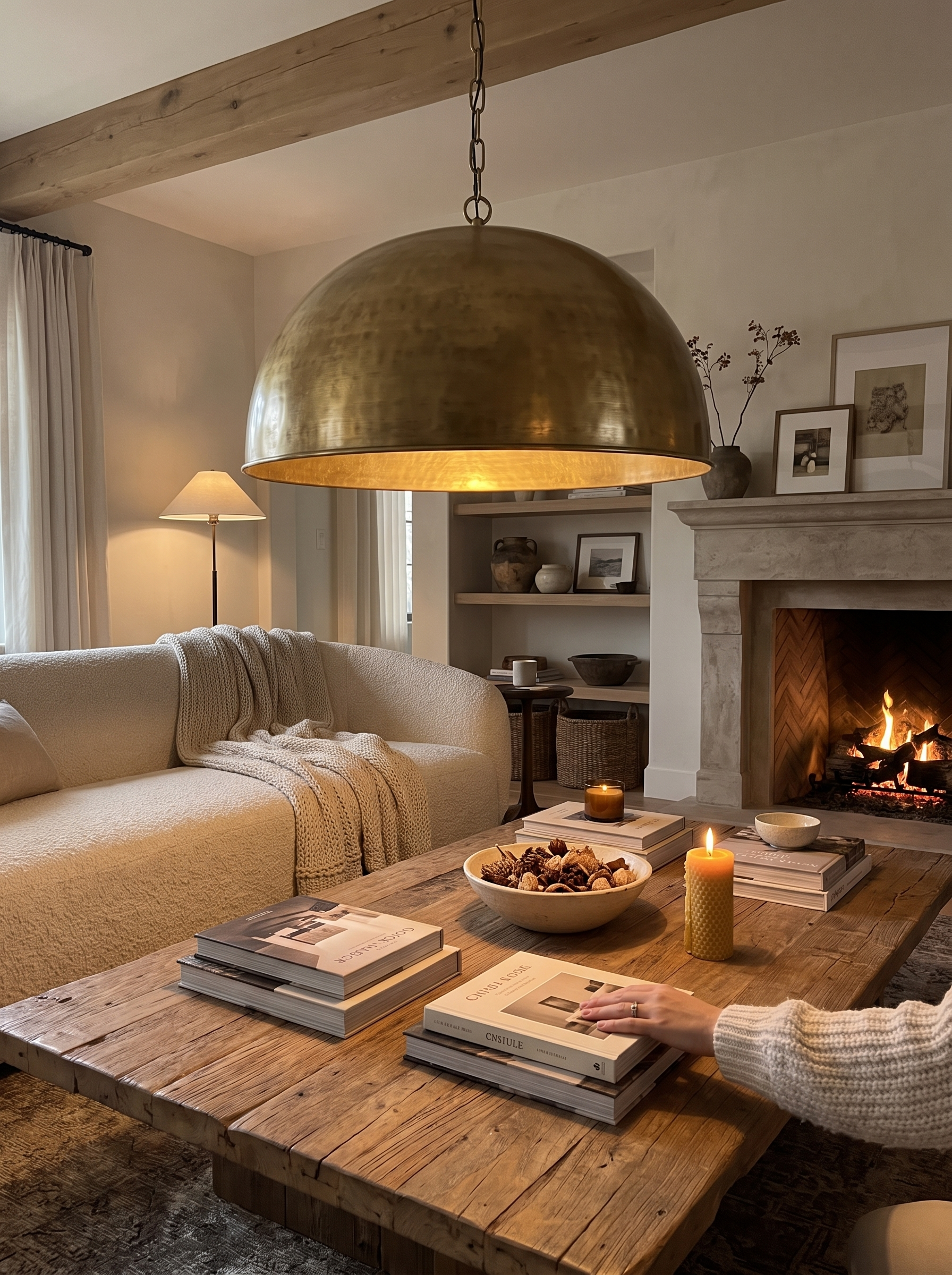 Copper Bar Chandelier lifestyle 1