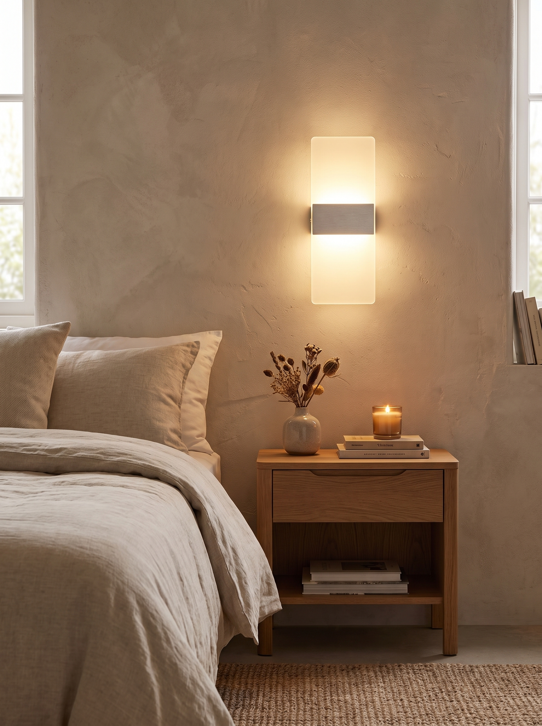 Simple Bedside LED Wall Lamp lifestyle 1