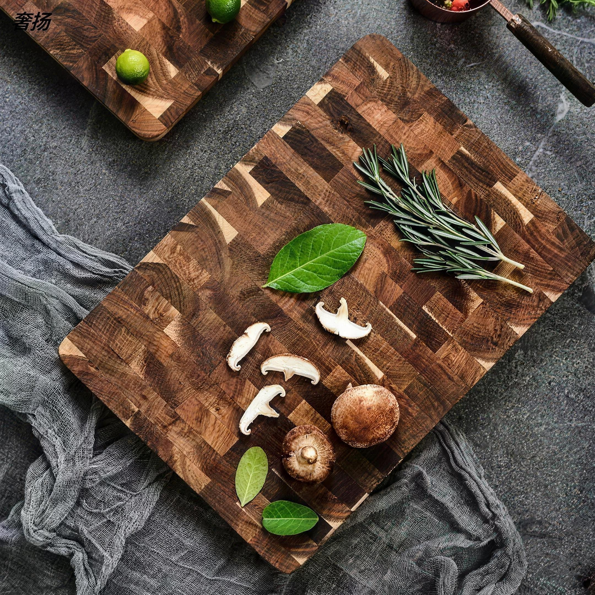 Acacia Wood Chequerboard Cutting Board